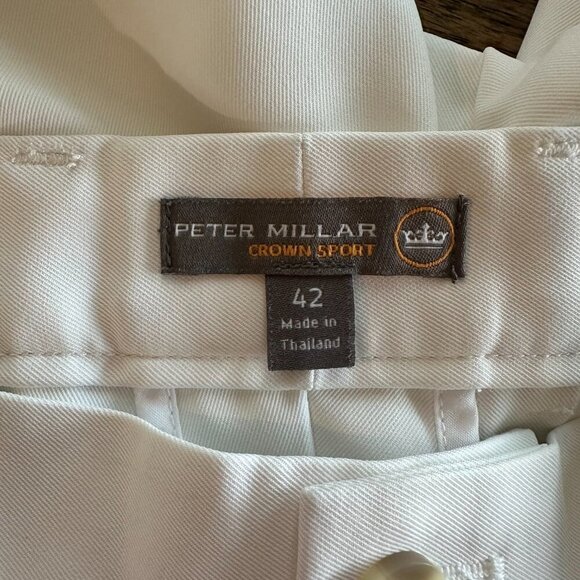 Peter Millar Men's Salem Performance Golf Shorts - 42 White - Picture 5 of 5